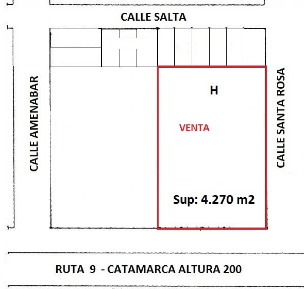 LOTE sobre RUTA 9