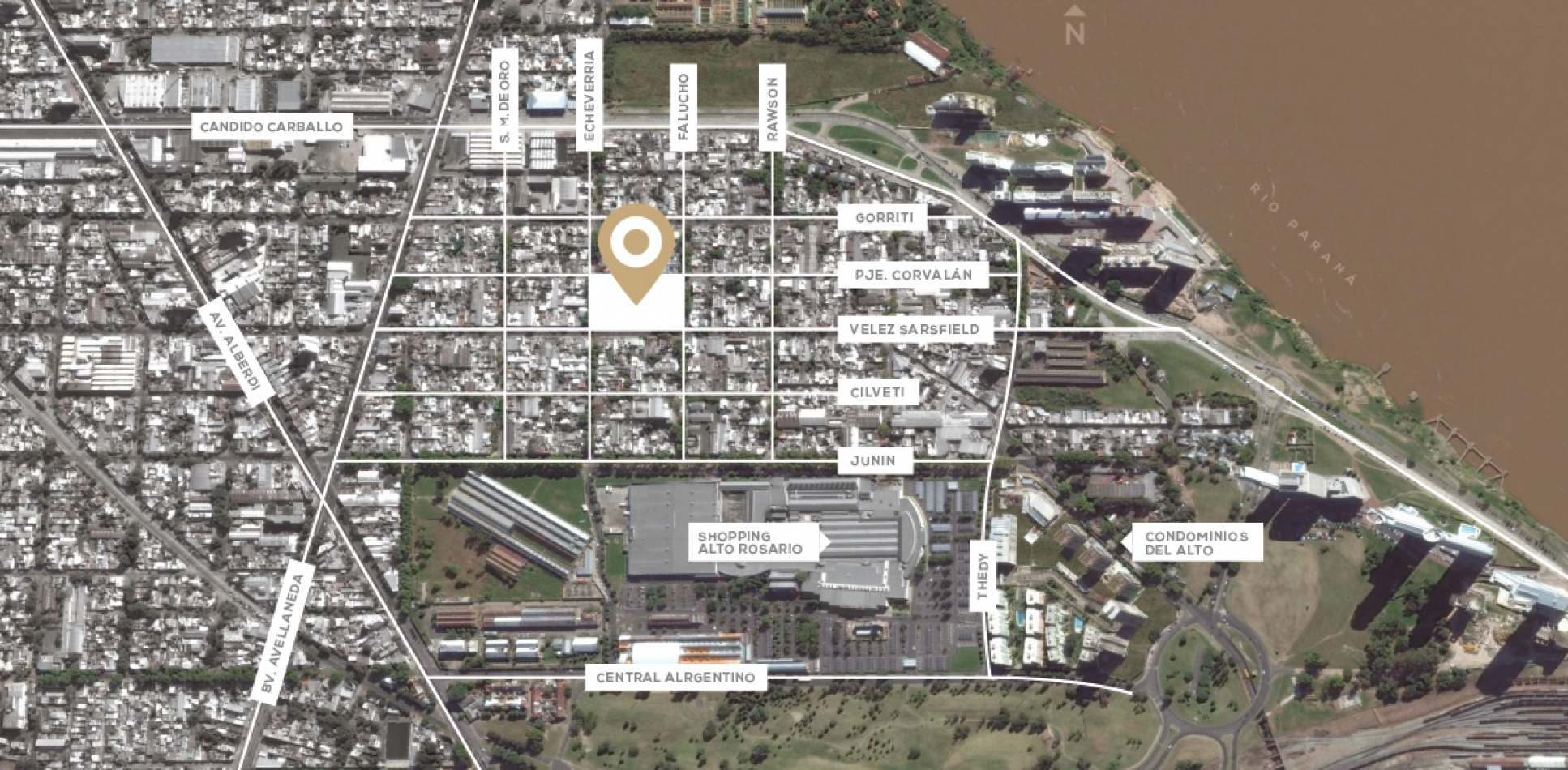 Frente Condominio Refineria - Corvalan y Falucho